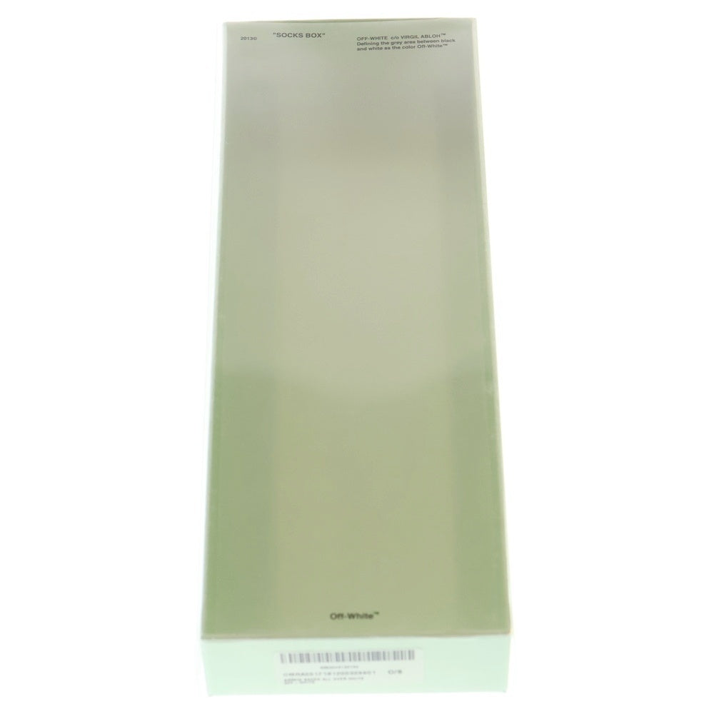 OFF-WHITE(オフホワイト) ロゴデザインソックス レオパード柄 靴下 ブラック OMRA001F1812004901