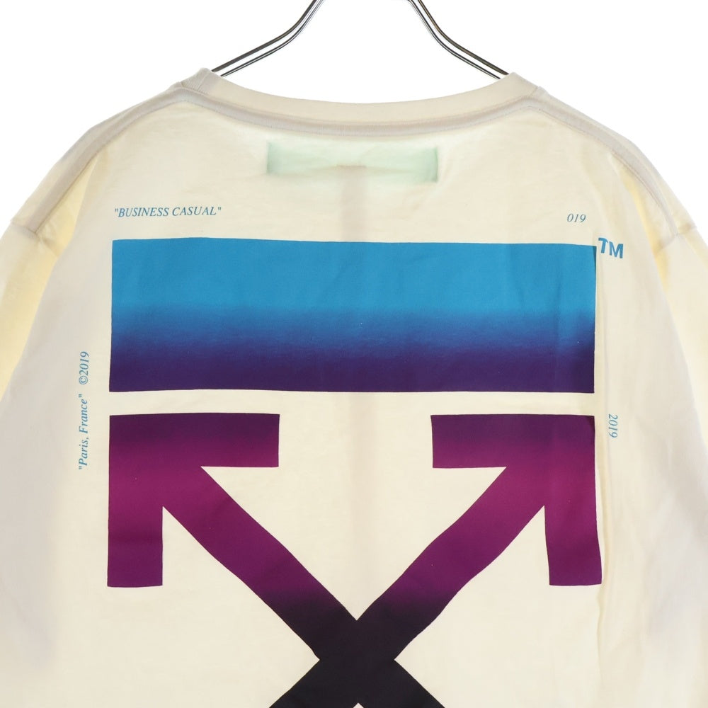 OFF-WHITE(オフホワイト) バックロゴデザイン半袖Tシャツ カットソー ホワイト OMAA027F18185005