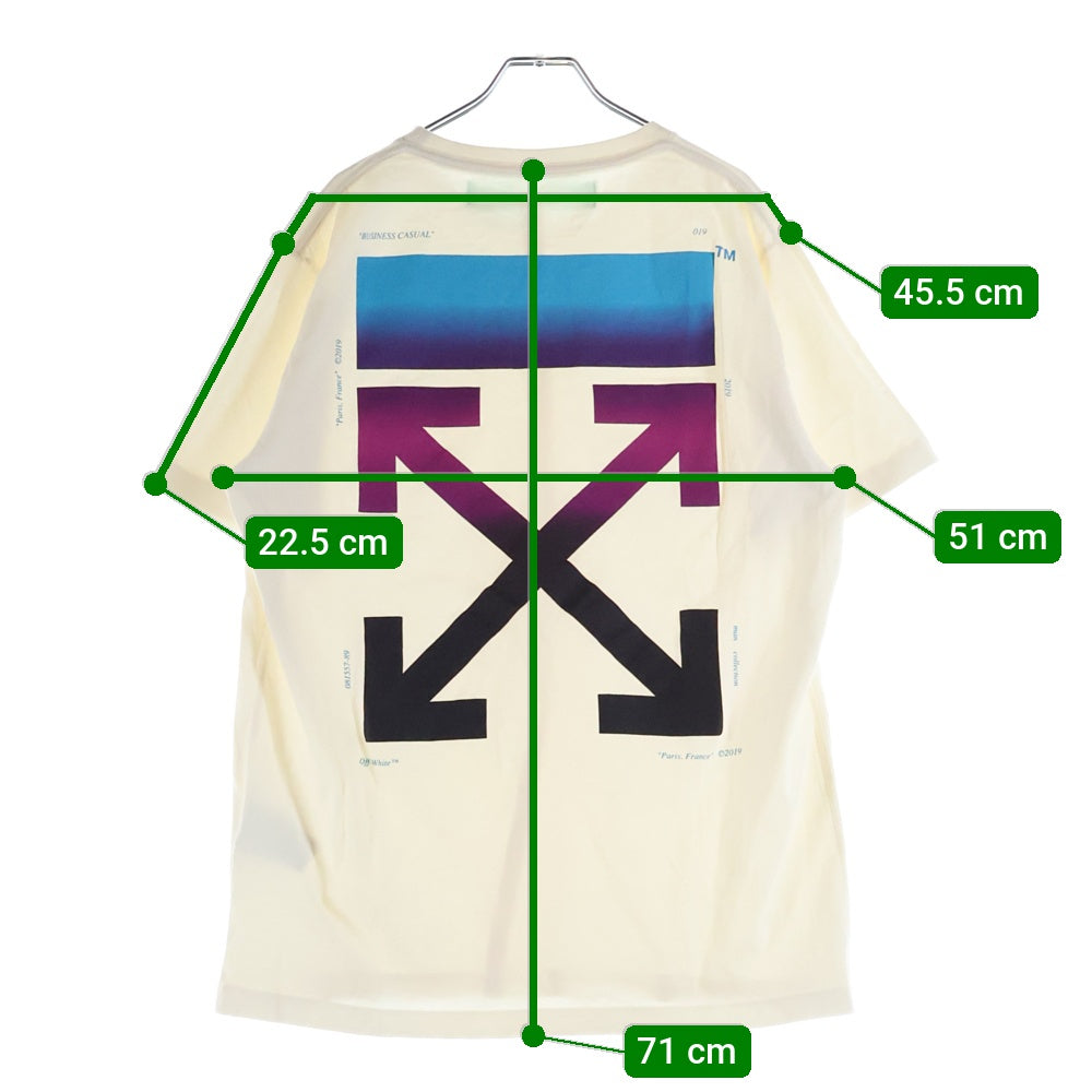 OFF-WHITE(オフホワイト) バックロゴデザイン半袖Tシャツ カットソー ホワイト OMAA027F18185005