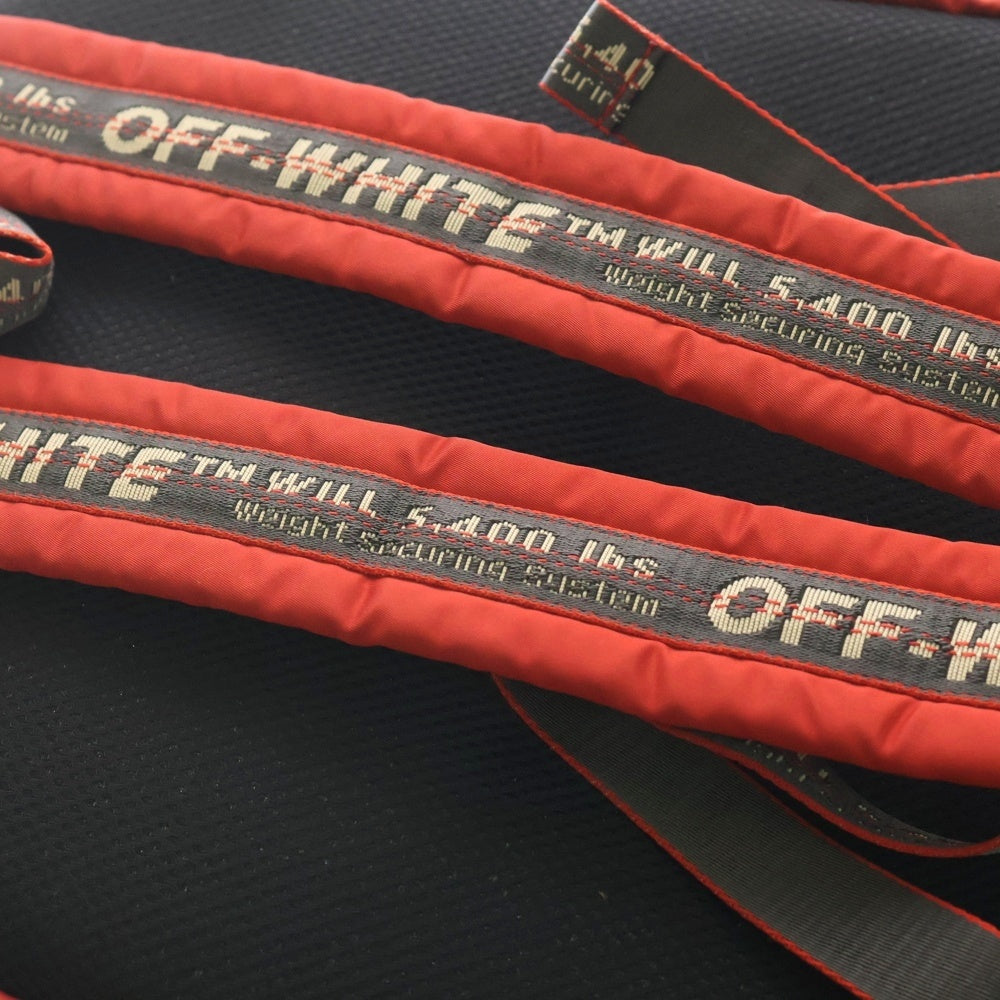 OFF-WHITE(オフホワイト) 19AW ロゴデザイン リュックサック バックパック レッド OMNB019E480242010
