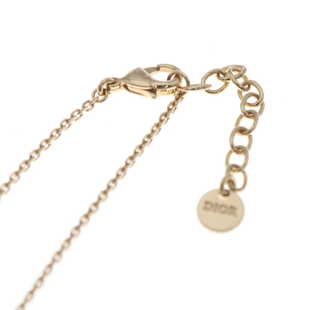 DIOR(ディオール) D Lune ディー リュヌ パール装飾 CDアイコン ゴールドチェーンネックレス ゴールド レディース
