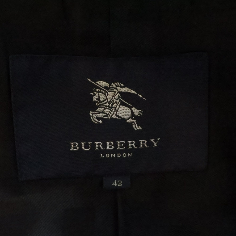 BURBERRY(バーバリー) ファックスファー ウール×カシミヤ ロングコート ブラック B1B67-443-09 レディース