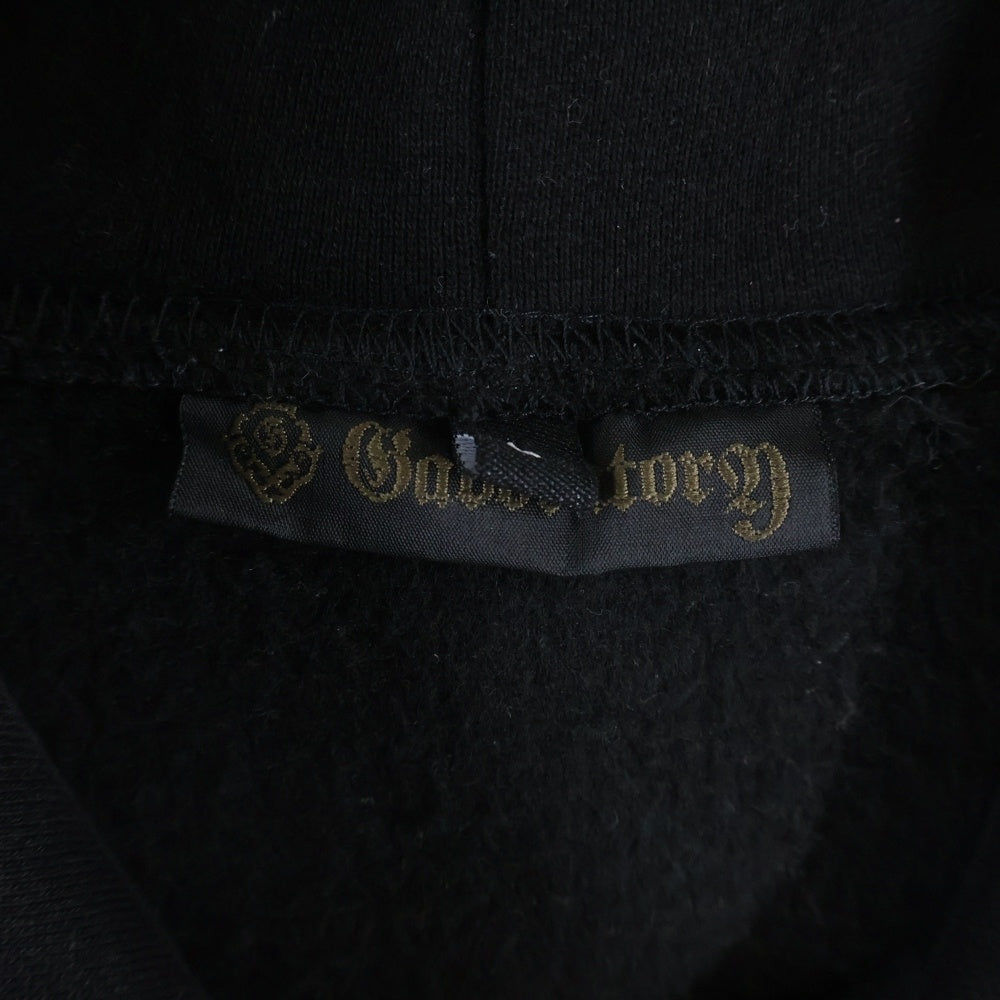 Gaboratory/Gabor(ガボラトリー/ガボール) EMBROIDERY HOODIE エンブロイダリー プルオーバーパーカー フーディー ブラック