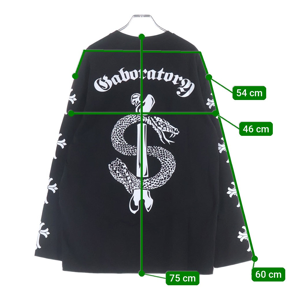 Gaboratory/Gabor(ガボラトリー/ガボール) Atelier Mark Long Sleeve アトリエマーク 長袖Tシャツ ロンT カットソー ブラック