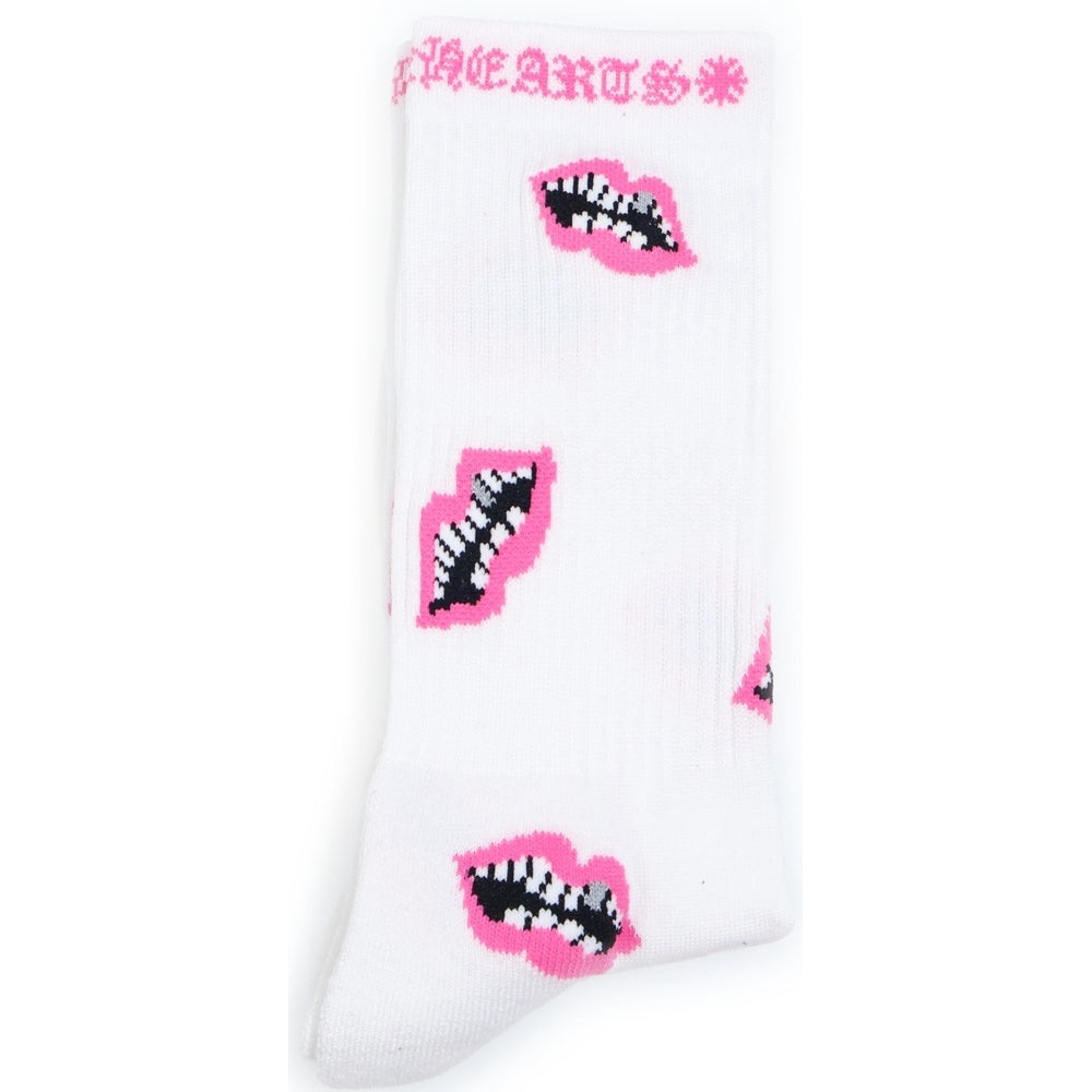 CHROME HEARTS(クロムハーツ) MATTY BOY CHOMPER SOCKS マッティボーイ チョンパー ソックス 靴下 ホワイト/ピンク