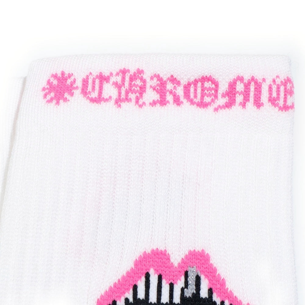 CHROME HEARTS(クロムハーツ) MATTY BOY CHOMPER SOCKS マッティボーイ チョンパー ソックス 靴下 ホワイト/ピンク