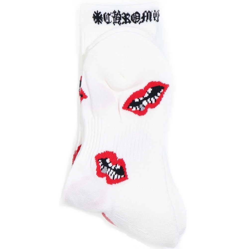 CHROME HEARTS(クロムハーツ) MATTY BOY CHOMPER SOCKS マッティボーイ チョンパー ソックス 靴下 ホワイト/レッド