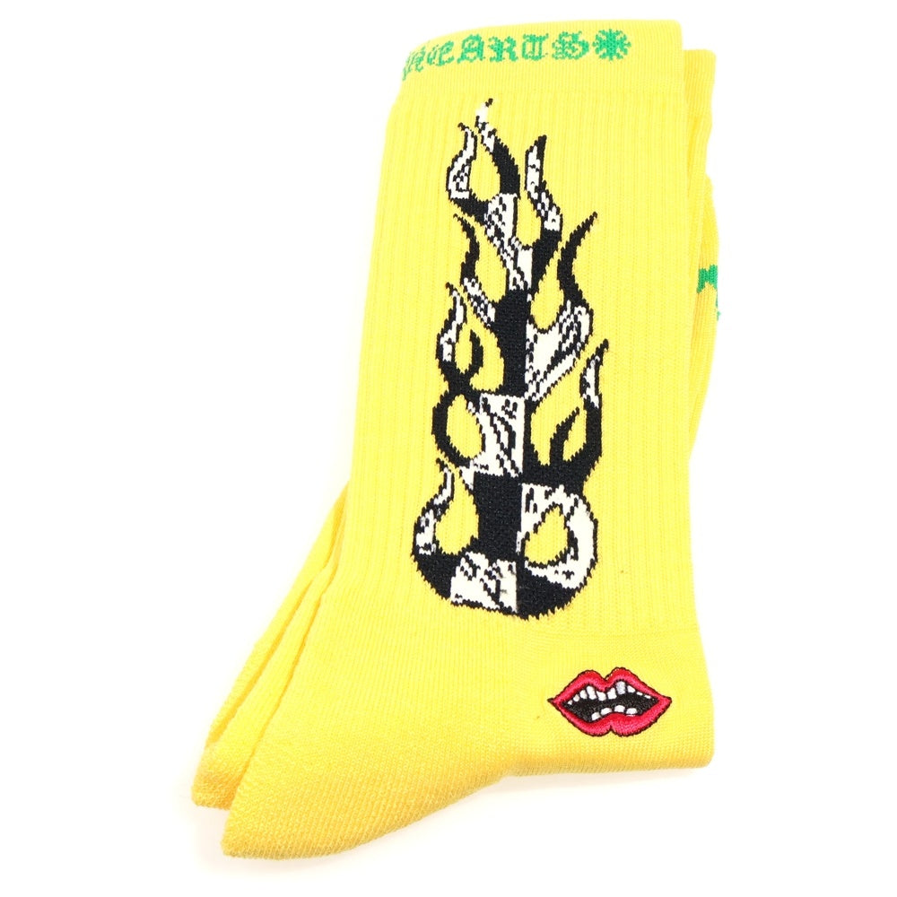 CHROME HEARTS(クロムハーツ) MATTY BOY CHOMPER SOCKS マッティボーイ チョンパー ソックス ファイヤーデザイン 靴下