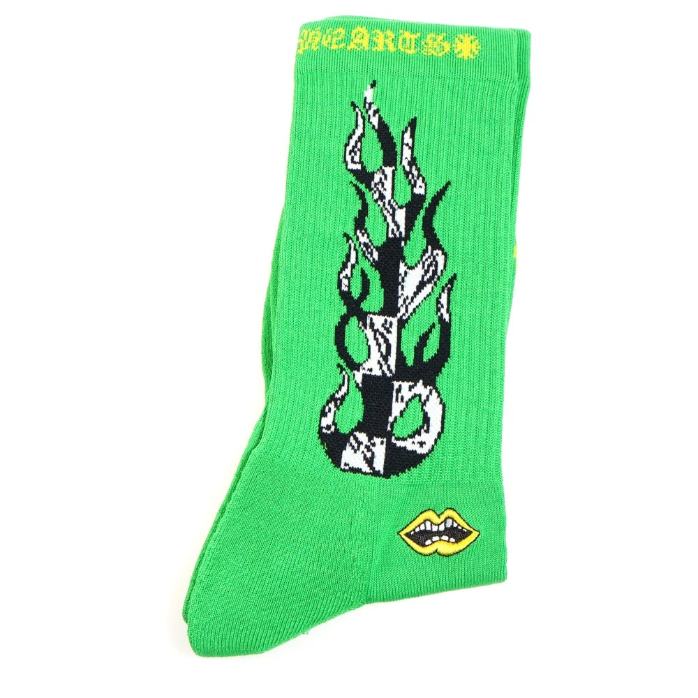 CHROME HEARTS(クロムハーツ) MATTY BOY CHOMPER SOCKS マッティボーイ チョンパー ファイヤーデザイン ソックス 靴下