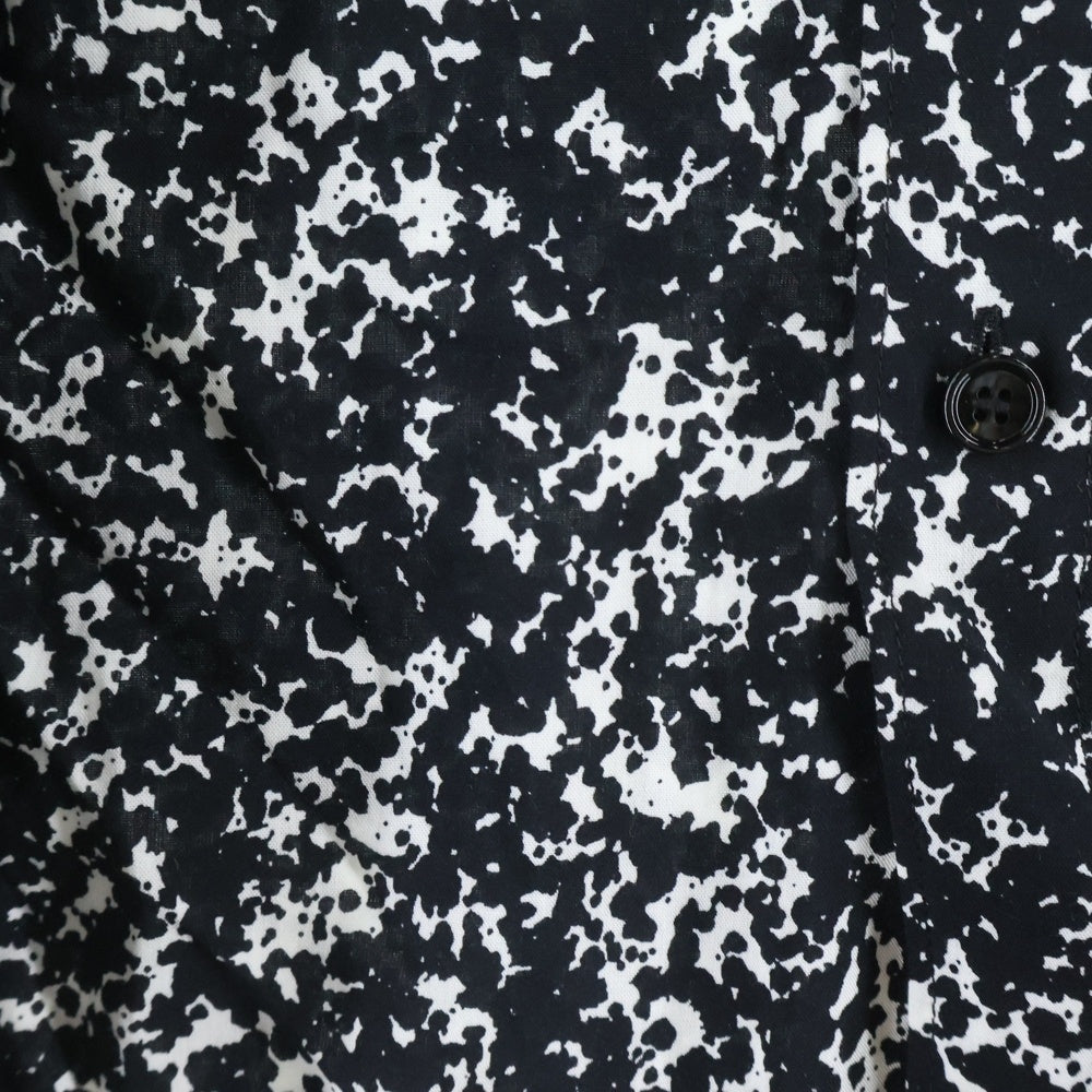 CELINE(セリーヌ) 19AW スプラッター マーブルプリントクラシック総柄長袖シャツ ブラック 2C028371F