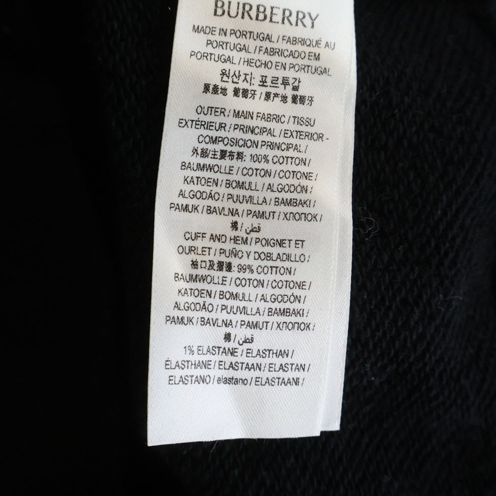 BURBERRY(バーバリー) フロントロゴ プルオーバーパーカー フーディー ブラック 8119021