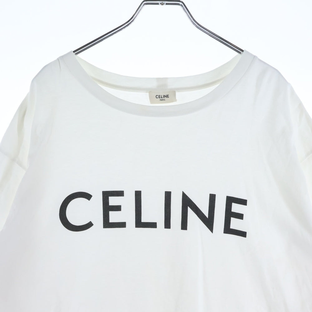 CELINE(セリーヌ) ロゴプリント 半袖Tシャツ カットソー ホワイト 2X681671Q