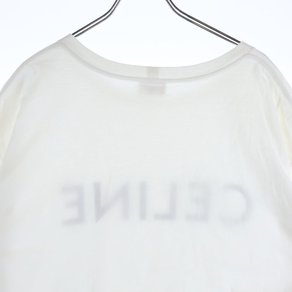 CELINE(セリーヌ) ロゴプリント 半袖Tシャツ カットソー ホワイト 2X681671Q