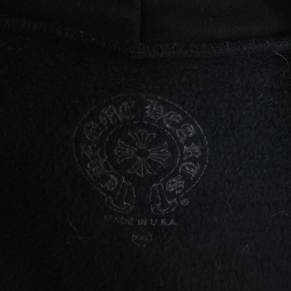 CHROME HEARTS(クロムハーツ) SWTSHRT HD ZIP LTD TOKYO 東京限定 ホースシュープリント ダガージップ ジップアップスウェットパーカー フーディー ブラック