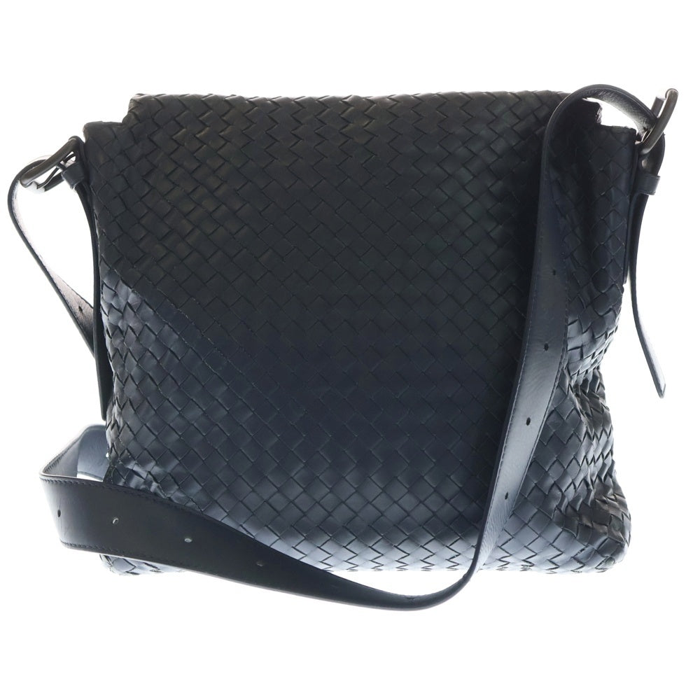 BOTTEGA VENETA(ボッテガヴェネタ) イントレチャート メッセンジャーバッグ ショルダーバッグ ネイビー