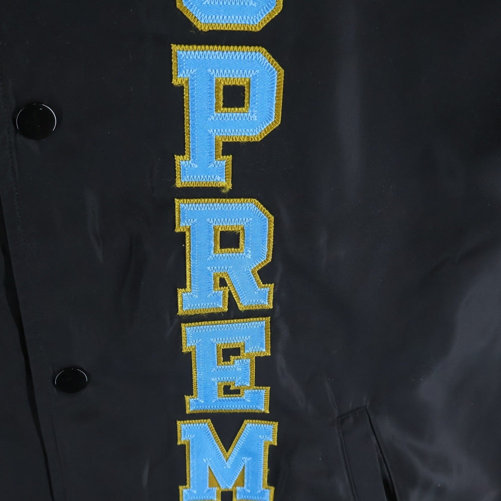 SUPREME(シュプリーム) 17SS Vertical Logo Hooded Coaches Jacket ヴァーティカルロゴ ナイロン コーチジャケット ブラック