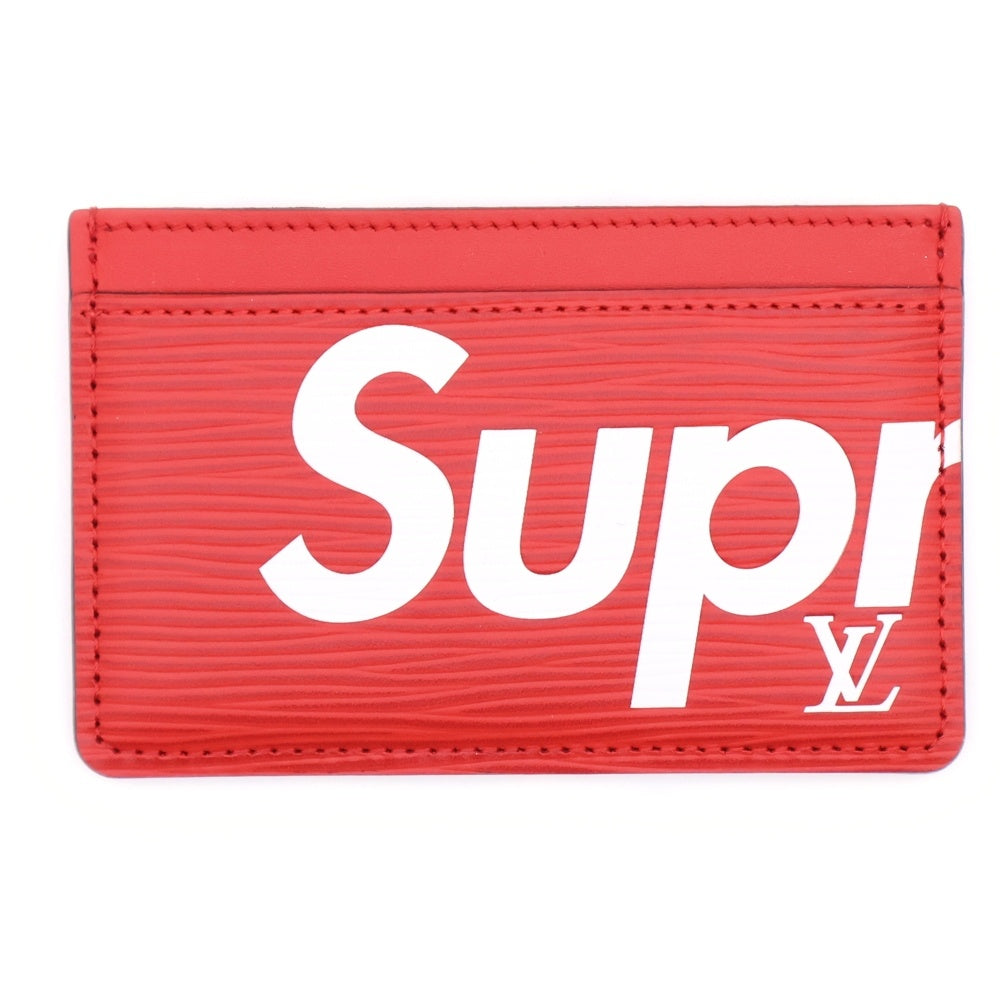 SUPREME(シュプリーム) エピ ポルトカルト サーンブル カードケース レッド M67712