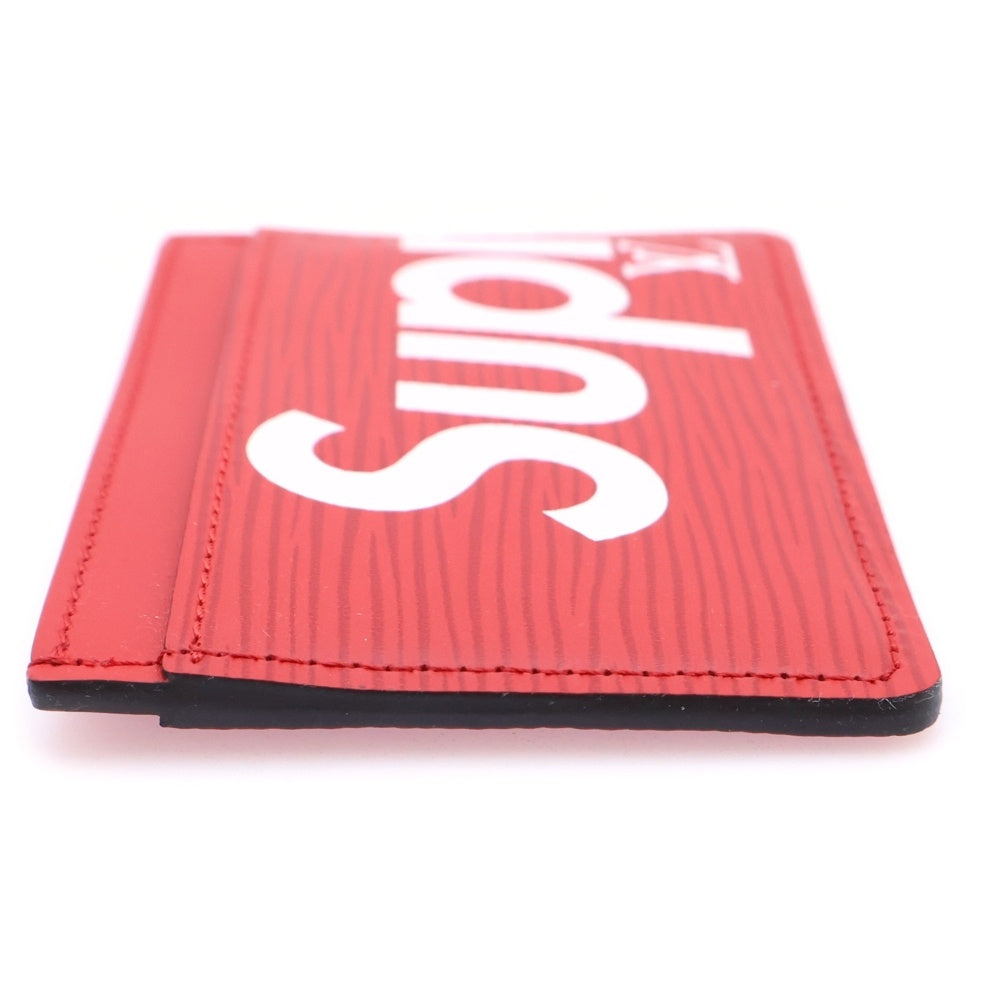 SUPREME(シュプリーム) エピ ポルトカルト サーンブル カードケース レッド M67712