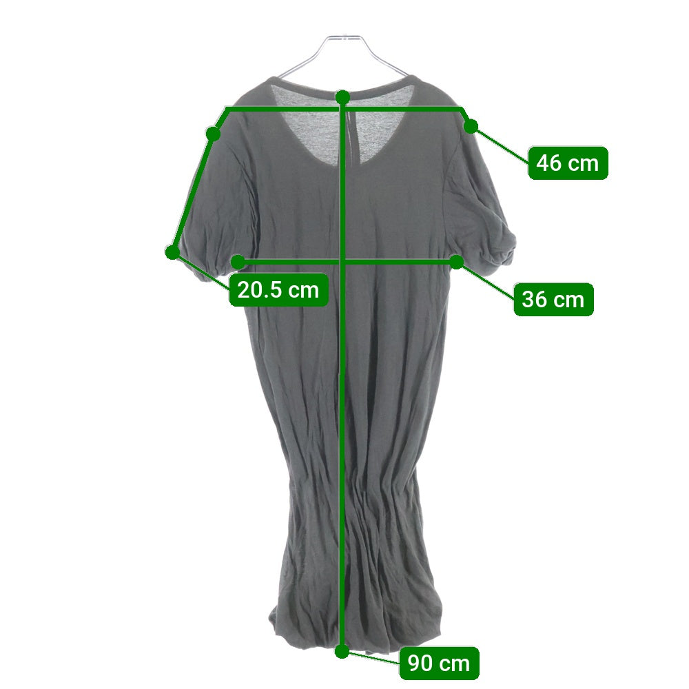 Rick Owens(リックオウエンス) 14AW DOUBLE LAYERED T-SHIRT ダブルレイヤード 半袖Tシャツ カットソー グレー RU14F2256-UC