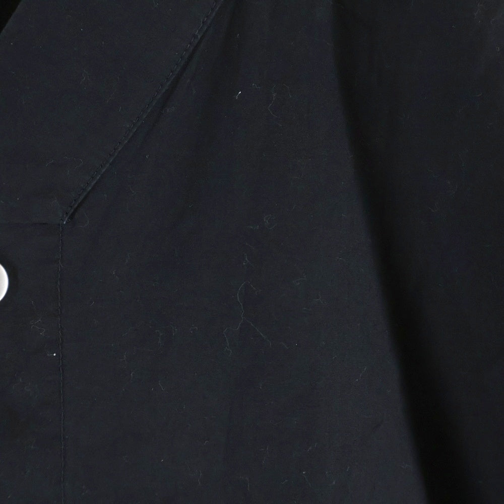 Rick Owens(リックオウエンス) 20SS GOLF SHIRT ノーカラー ゴルフシャツ 半袖シャツ ブラック RU20S7292