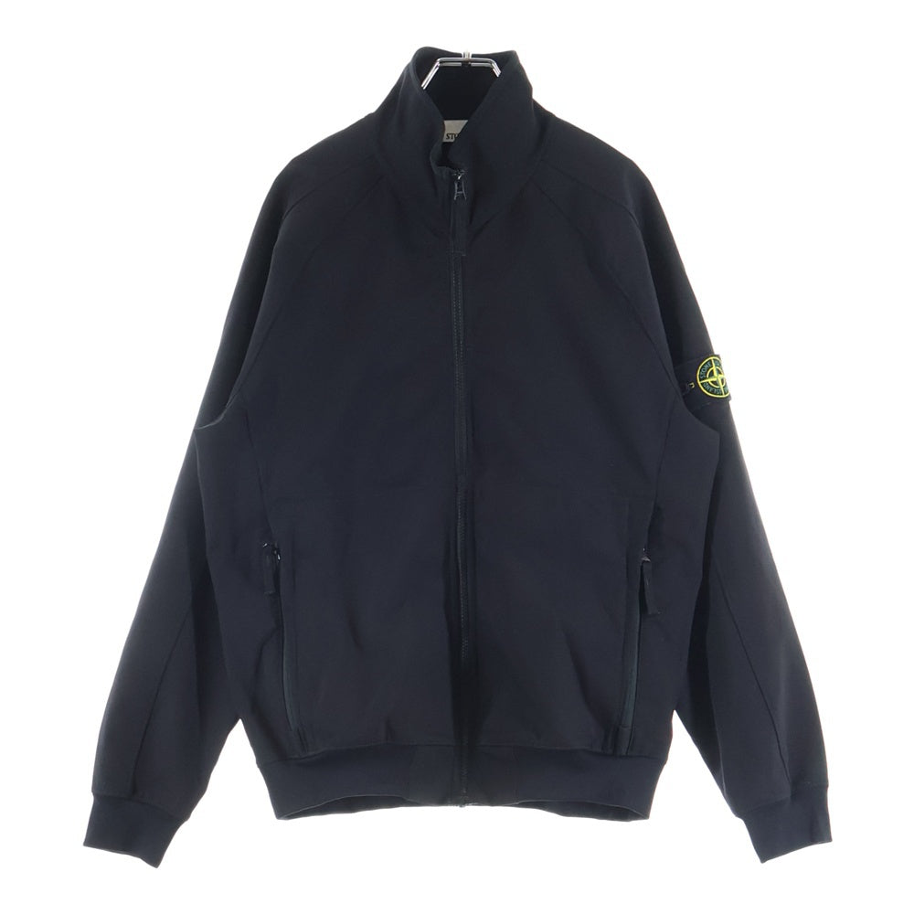 STONE ISLAND(ストーンアイランド) 23SS FELPA GIUBBOTTO JACKE ストレッチナイロン ジップアップジャケット ブラック 781560753