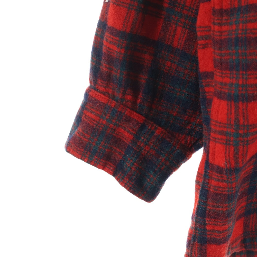 PENDLETON(ペンドルトン) 50S VINTAGE ヴィンテージ ボートシャツ バージン ウール チェック 長袖 シャツ レッド