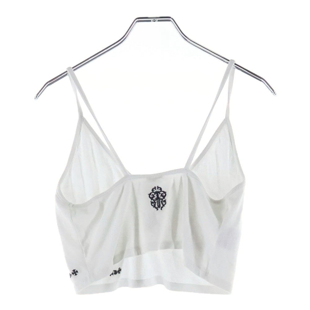 CHROME HEARTS(クロムハーツ) Y NOT Vine Dagger Camisole バスシード ワイノット ヴァインダガー刺繍 キャミソール タンクトップ レディース ホワイト