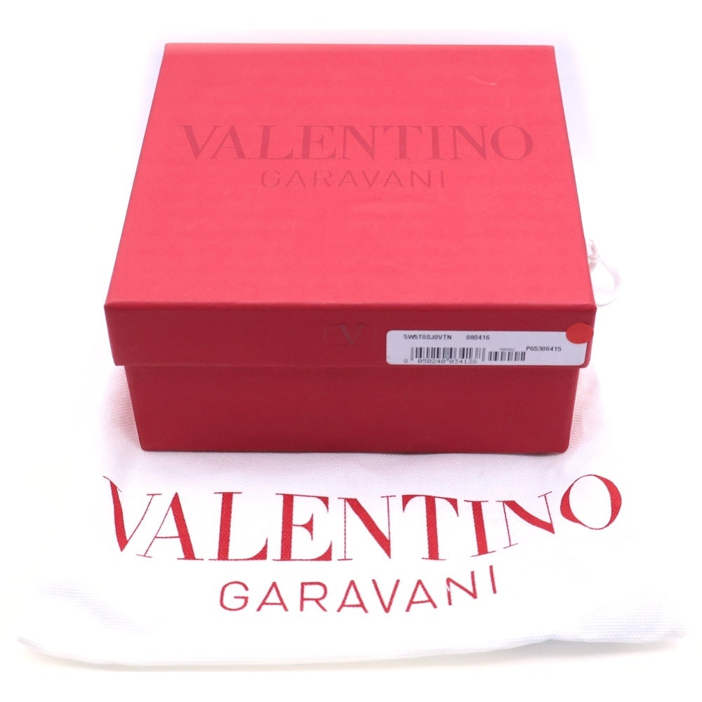 VALENTINO(ヴァレンティノ) ロゴバックル レザーベルト ブラウン レディース