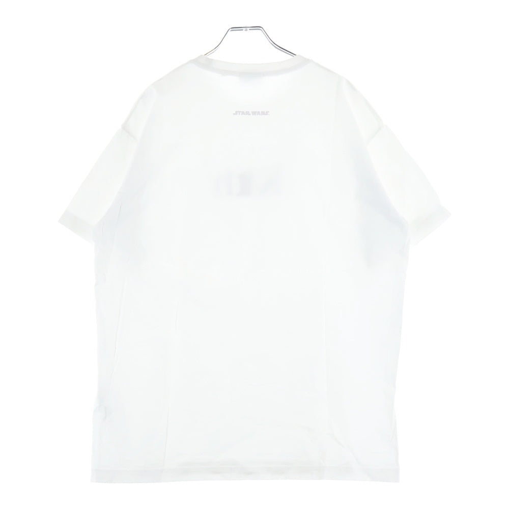 KITH(キス) ×STARWARS Yoda Tee スターウォーズ ヨーダ ロゴプリントクルーネック半袖Tシャツ ホワイト