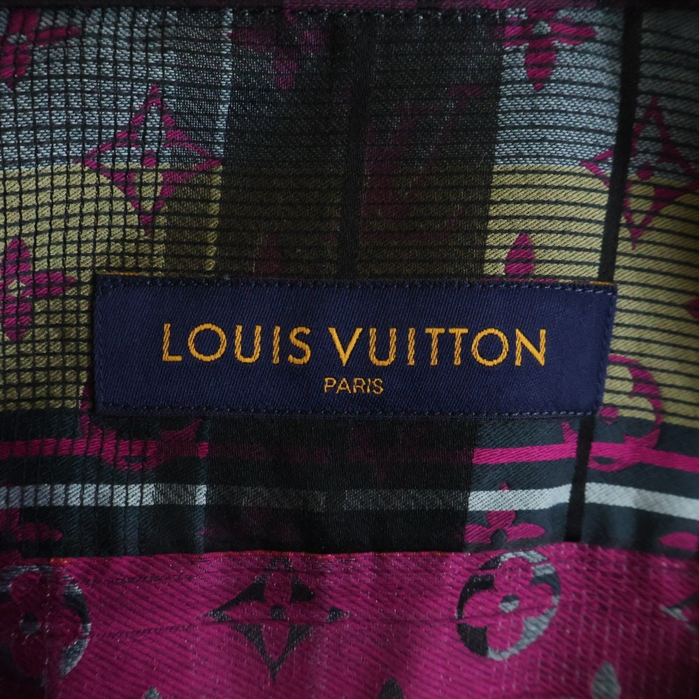 LOUIS VUITTON(ルイヴィトン) 21SS モノグラム チェック シルク半袖