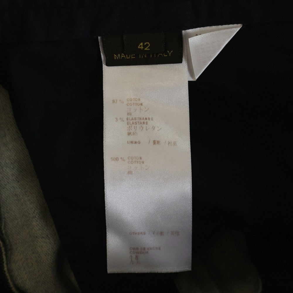LOUIS VUITTON(ルイヴィトン) 14AW レザーベルトループ スラックス