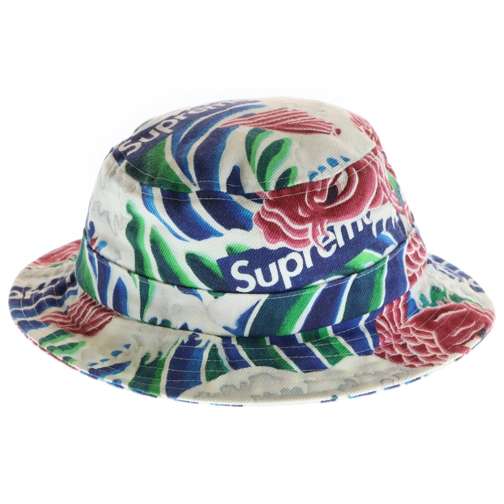 SUPREME(シュプリーム) 20SS Waves Crusher ウェーブ クラッシャー 総柄 バケットハット ホワイト/マルチカラー