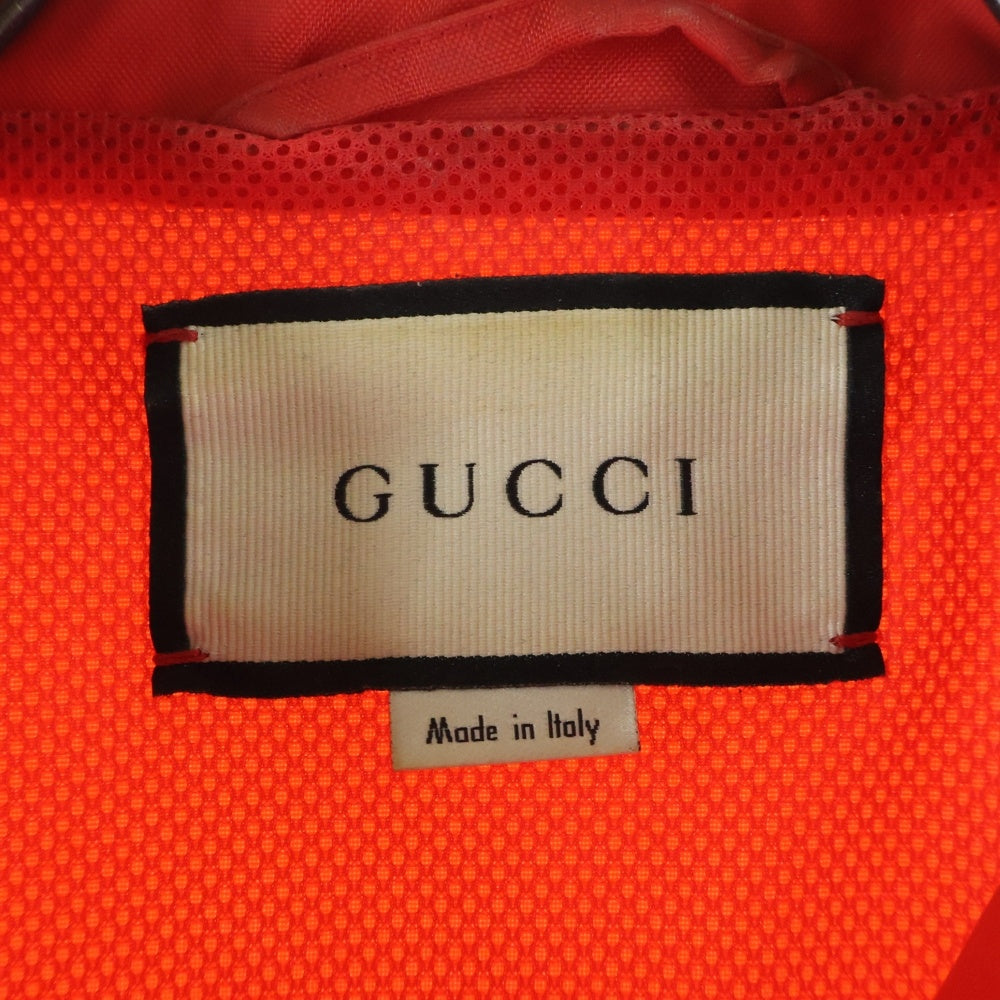GUCCI(グッチ) LOGO NYLON JACKET ロゴ ナイロン ジャケット レッド/ブルー 618900