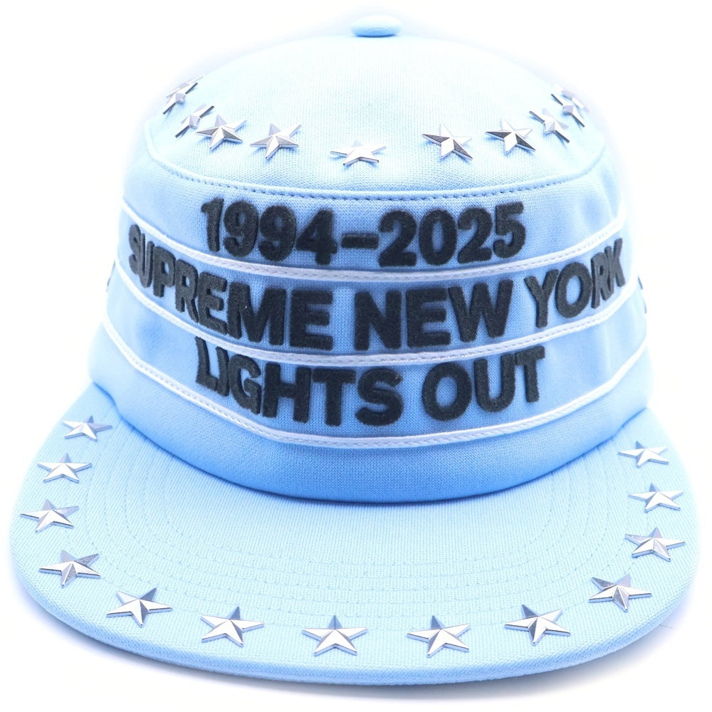 SUPREME(シュプリーム) 25AW Supreme Stars Studded Pillbox Hat スターズ スタッズ ピルボックスハット 帽子 ブルー レディース