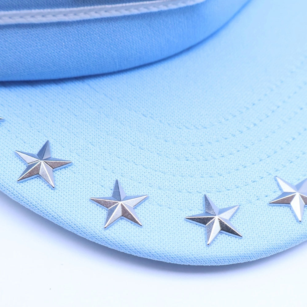 SUPREME(シュプリーム) 25AW Supreme Stars Studded Pillbox Hat スターズ スタッズ ピルボックスハット 帽子 ブルー レディース
