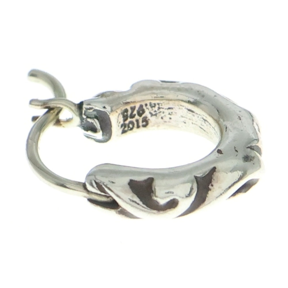CHROME HEARTS(クロムハーツ) TNY HOOP SCRL タイニースクロールフープ シルバーピアス シルバー
