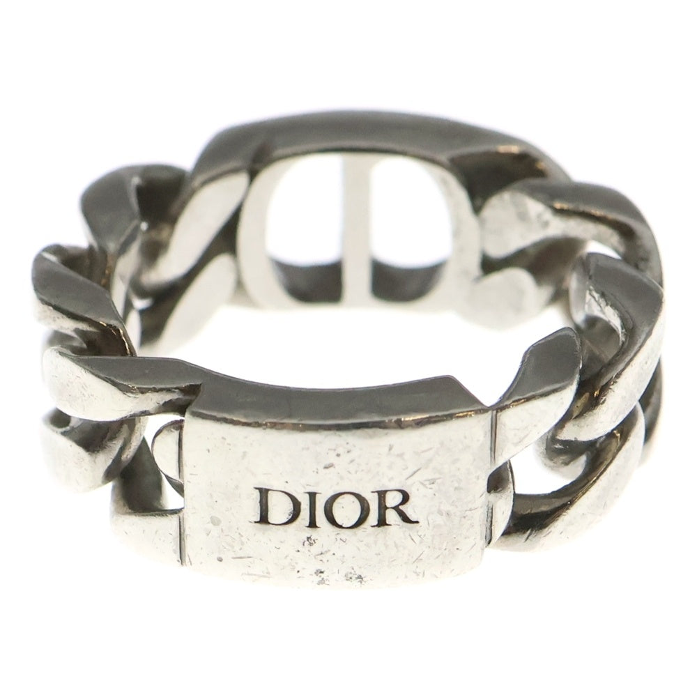 DIOR(ディオール) CD Icon チェーンリンク シグネチャー リング 指輪 シルバー