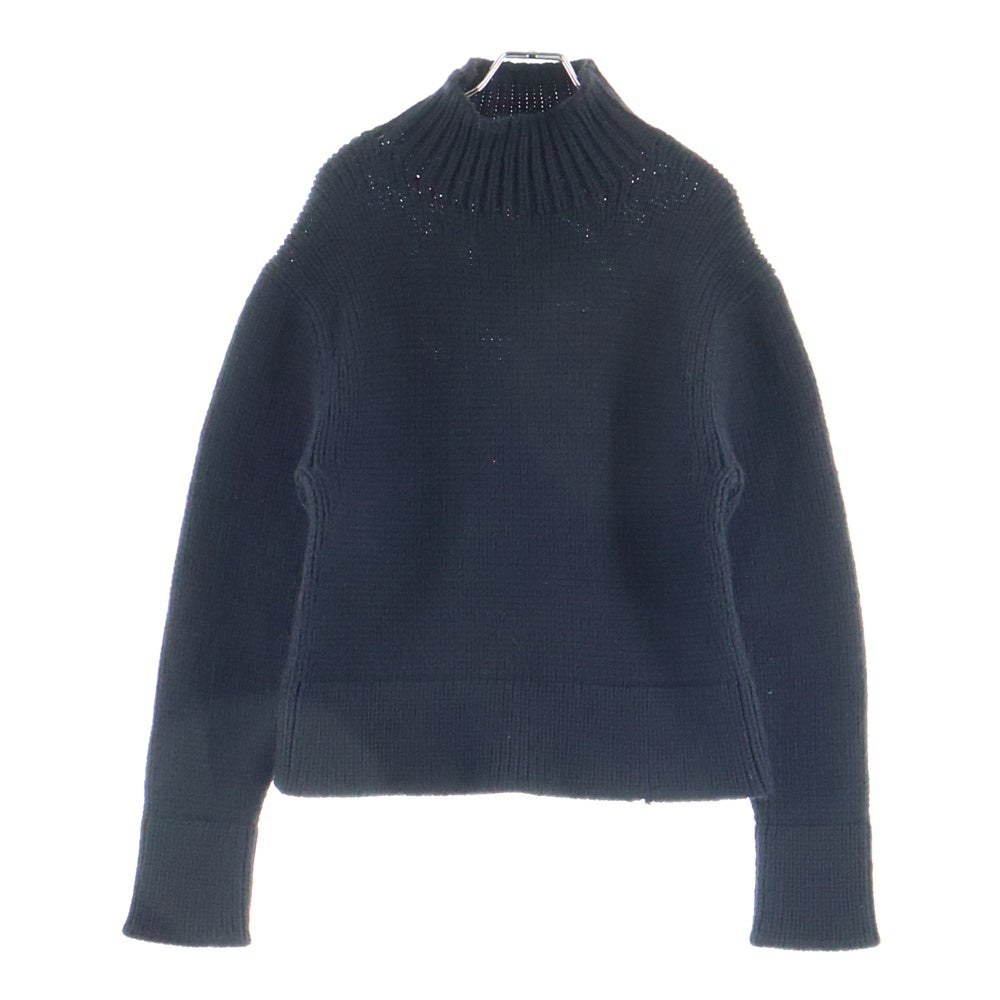JIL SANDER(ジルサンダー) 22AW ローゲージクロップドニット ハイネックセーター ブラック J21GP0040