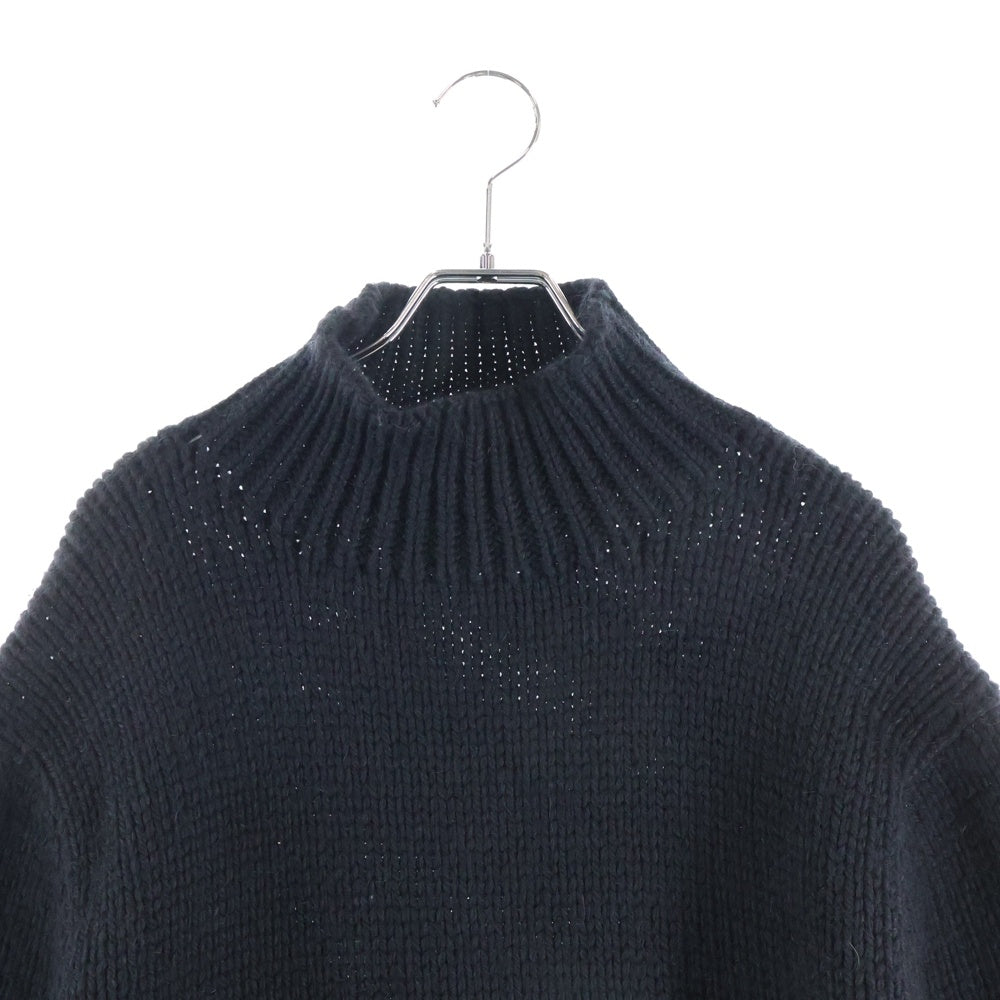 JIL SANDER(ジルサンダー) 22AW ローゲージクロップドニット ハイネックセーター ブラック J21GP0040