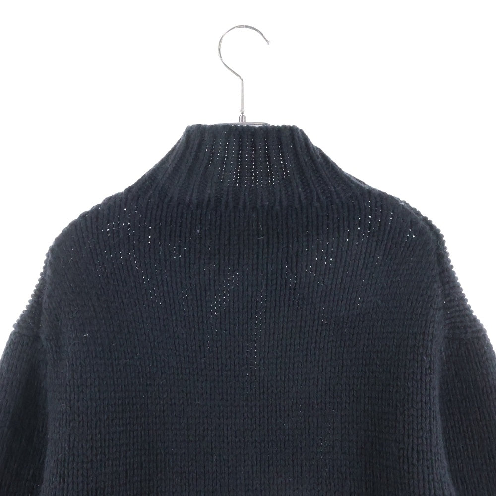 JIL SANDER(ジルサンダー) 22AW ローゲージクロップドニット ハイネックセーター ブラック J21GP0040