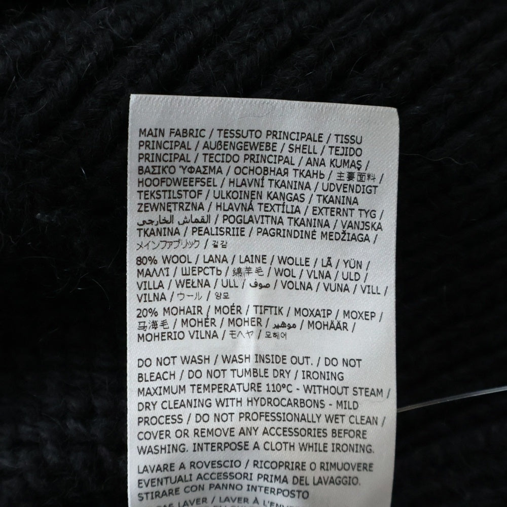 JIL SANDER(ジルサンダー) 22AW ローゲージクロップドニット ハイネックセーター ブラック J21GP0040