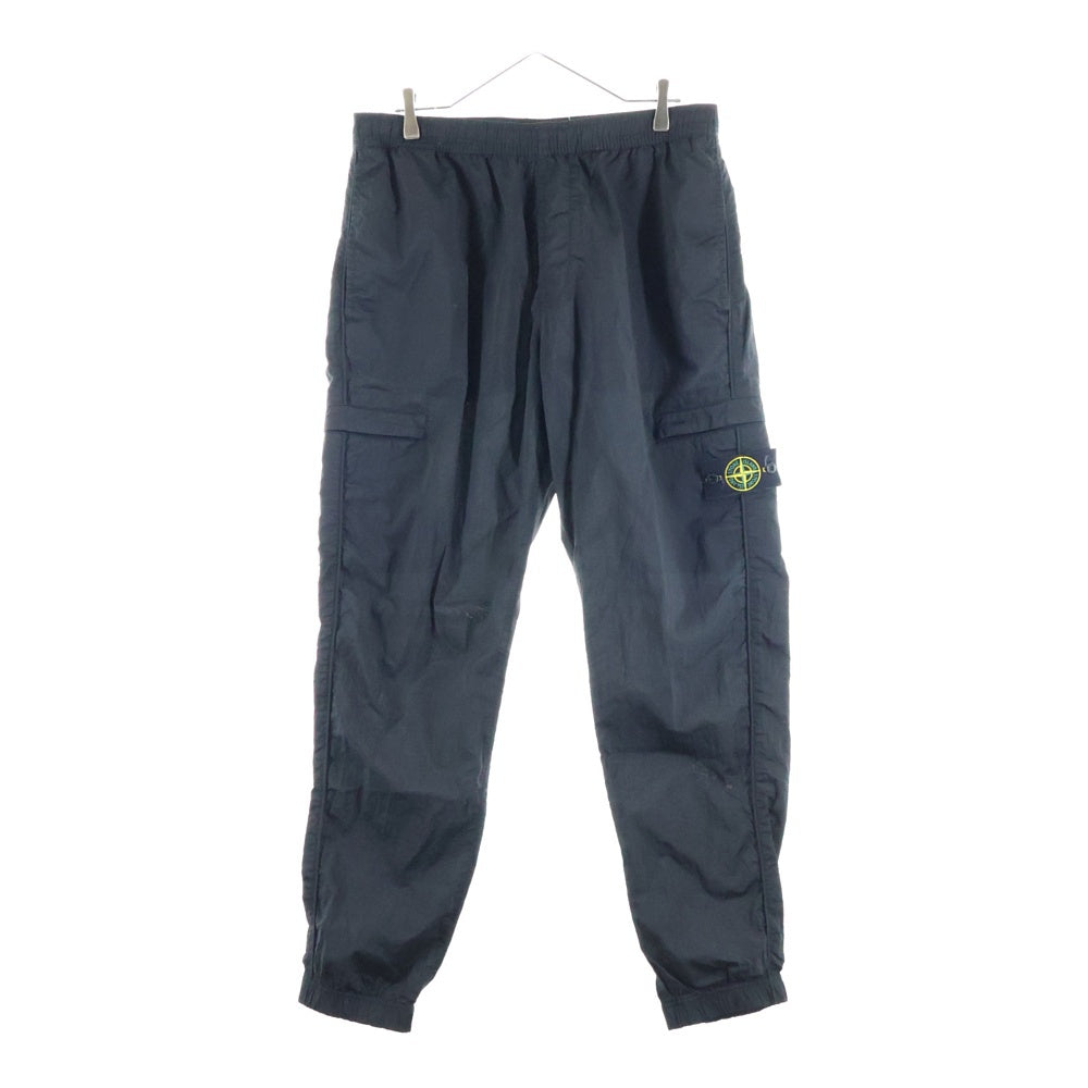 STONE ISLAND(ストーンアイランド) RE-T Nylon Metal In Econyl ロゴワッペン ナイロンメタルパンツ ブラック 761531021