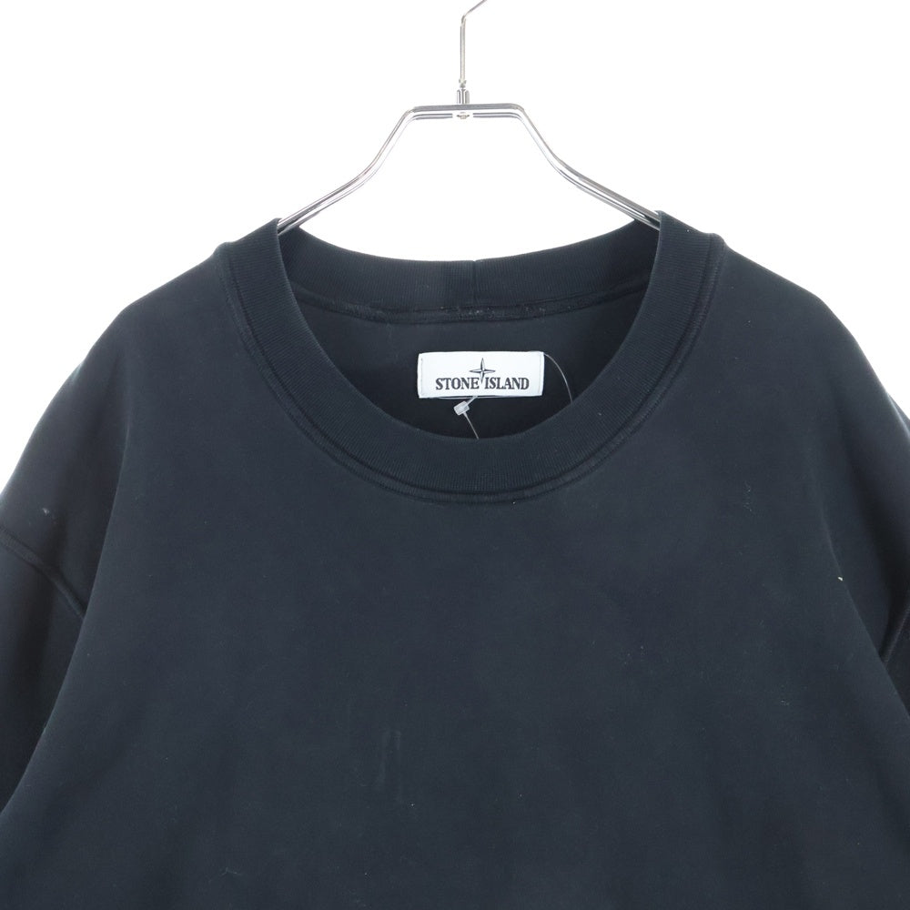 STONE ISLAND(ストーンアイランド) PULLOVERSWEAT ロゴワッペン プルオーバースウェット ブラック 721563051