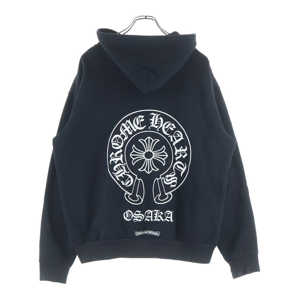 CHROME HEARTS(クロムハーツ) SWTSHRT HD ZIP LTD 大阪限定 バックホースシュープリントジップアップパーカー