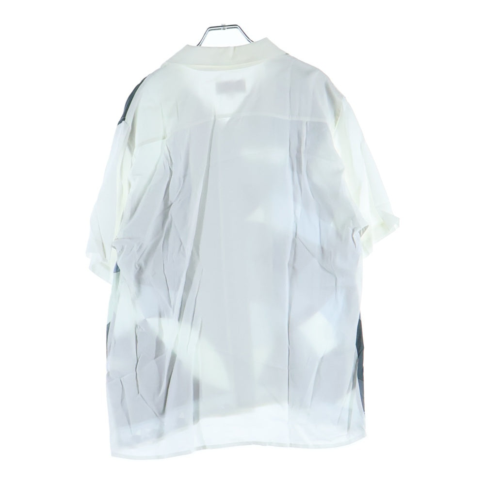 SUPREME(シュプリーム) × EMILIO PUCCI エミリオ プッチ グラフィックオープンカラーシャツ 開襟半袖シャツ ブラック/ホワイト