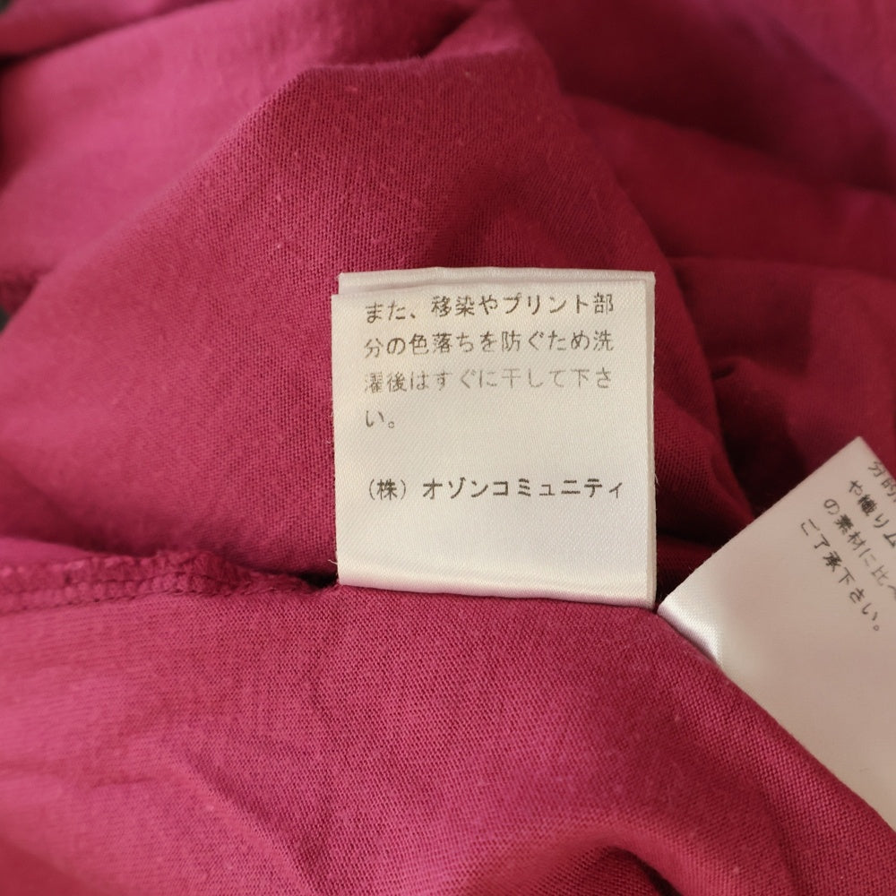 HYSTERIC GLAMOUR(ヒステリックグラマー) × KAWS カウズ ORIGINAL FAKE オリジナルフェイク ガールプリント 半袖Tシャツ ピンク 0212CT23