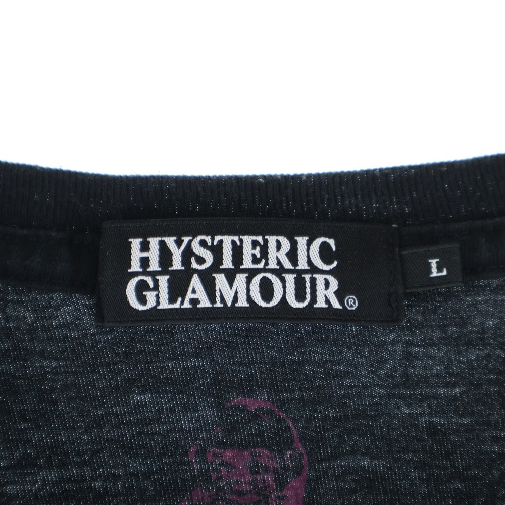 HYSTERIC GLAMOUR(ヒステリックグラマー) COURTNEY LOVE コートニーラブ 半袖Tシャツ ブラック 0201CT13