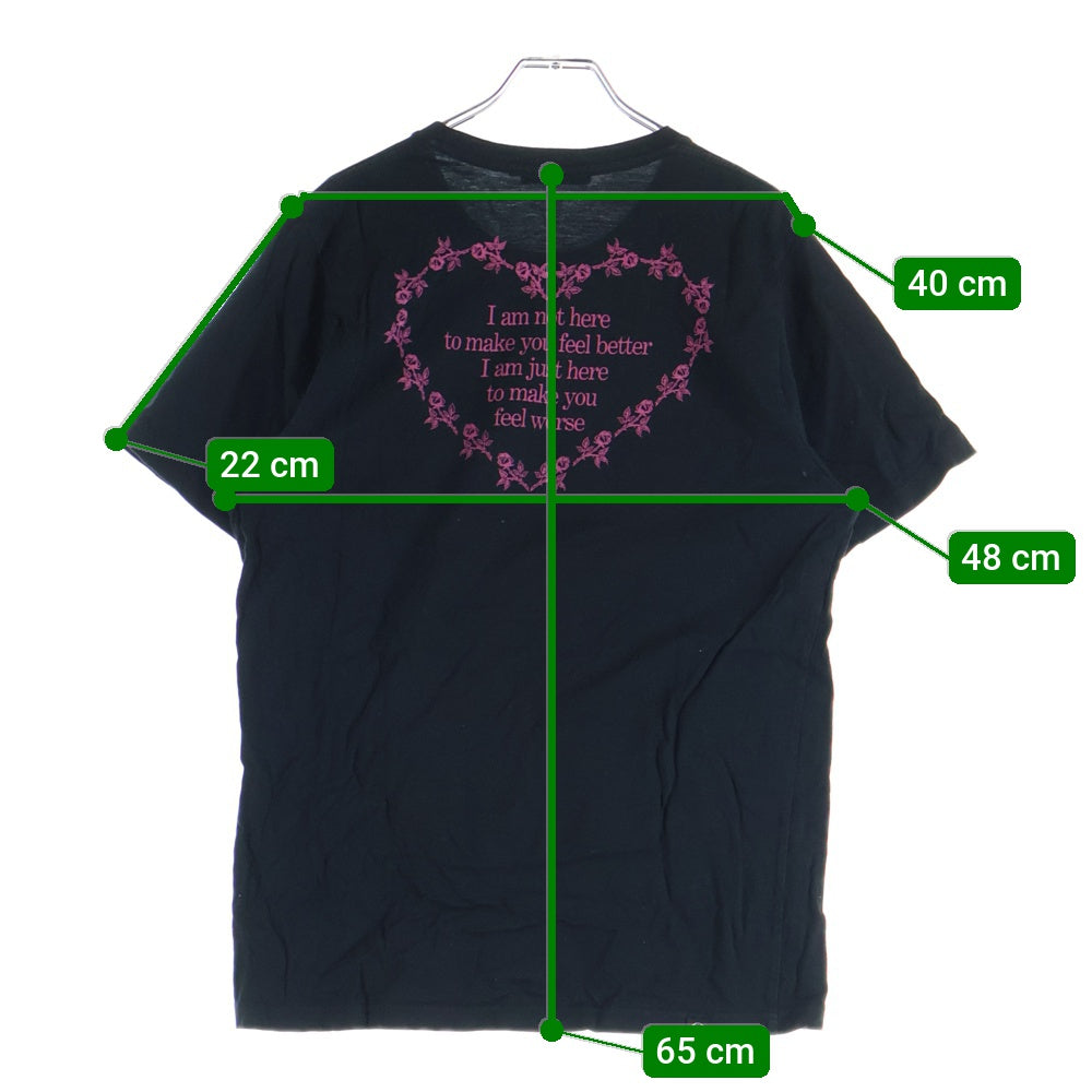 HYSTERIC GLAMOUR(ヒステリックグラマー) COURTNEY LOVE コートニーラブ 半袖Tシャツ ブラック 0201CT13