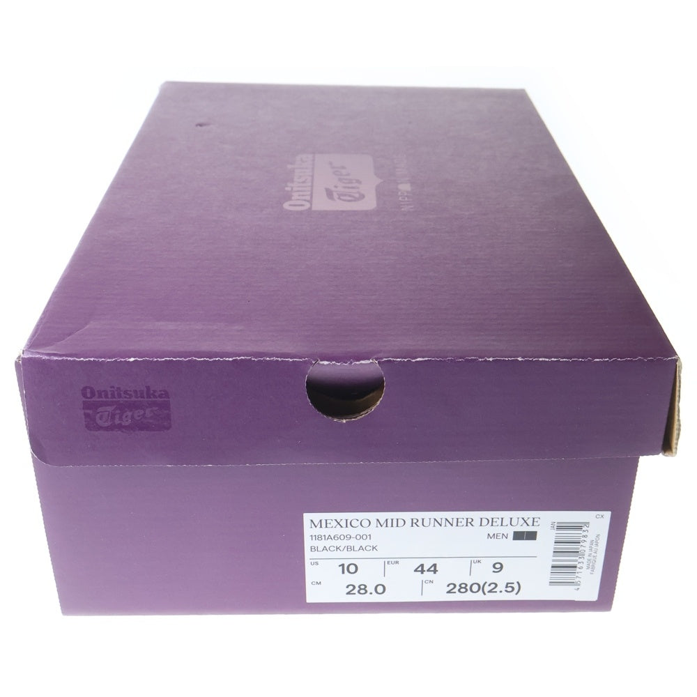 Onitsuka Tiger(オニツカタイガー) MEXICO MID RUNNER DELUXE メキシコ ミッドランナー デラックス ミッドカットスニーカー ブラック 1181A609