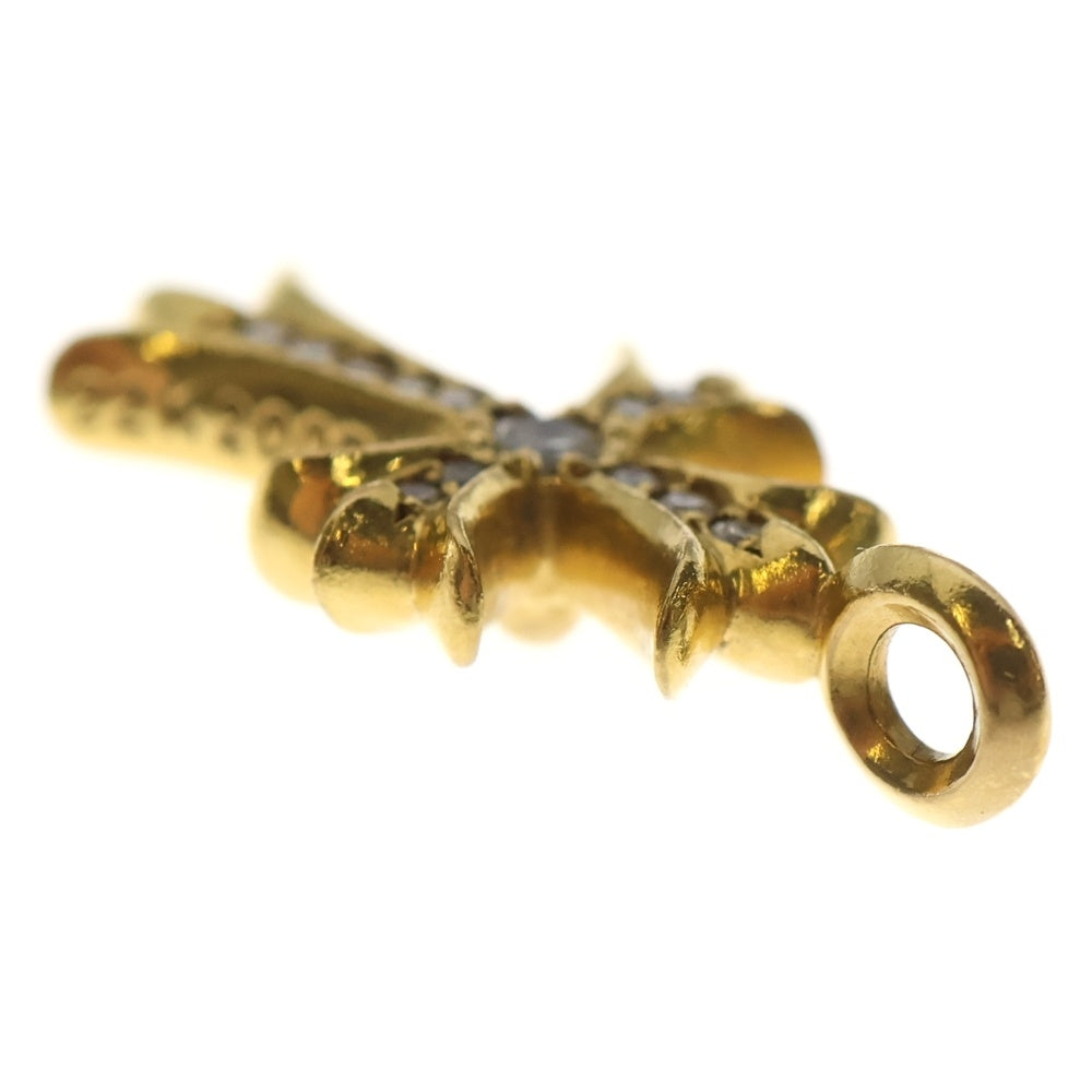 CHROME HEARTS(クロムハーツ) 22K TNY CRSF P/DIA タイニーファットクロス PAVEダイヤ ペンダントトップ ゴールドBCA033